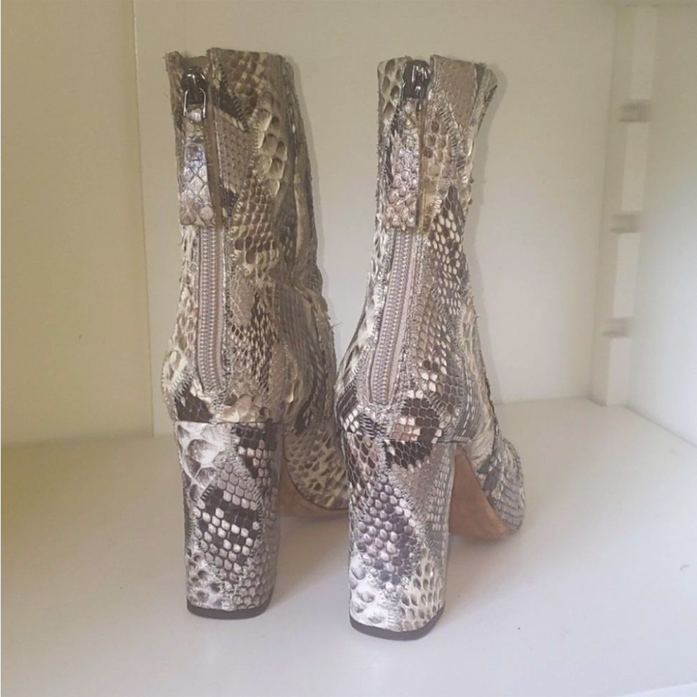 Alexandre Birman- Rachel Python Ankle Boots - Siz… - image 3